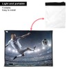 4:3 Thickened 100% Polyester Portable Foldable White Soft Projector Screen
