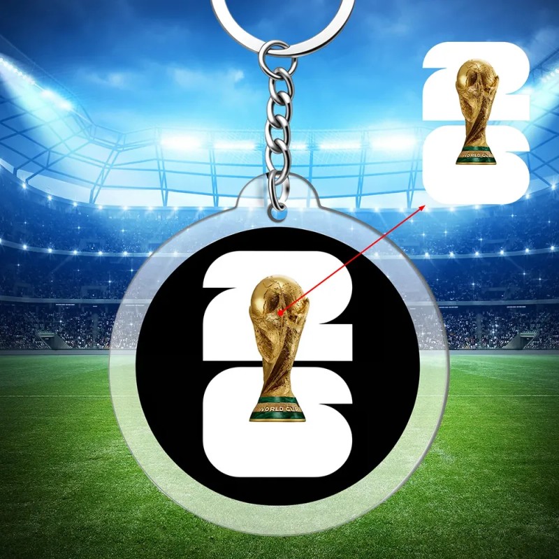 20pcs Llaveros Para Copa Del Mundo 2026 Con Logotipo Trofeo