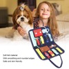 Kids Dress Learning Board Zipper Lace Up Buckles Release Felt