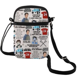 MEIKIUP TV Show Inspired Gift Stilinski Fan Cosmetic Bag Wolf Human TV Show Merch Lacrosse Tote Bag (Wolf CB)