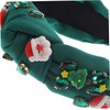 Healvian Xmas Rhinestone Knotted Headband for Women Festive Wide Twisted
