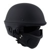 Milwaukee Helmets MPH9830DOT Rascal 3/4 Open Face Flat Black 2