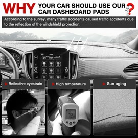 Autorder Dashboard Cover Mat for 2025 Subaru Forester Accessories Dash Cover Upgrade Velvet Dash Mat Sunshade Glare UV Rays Protector