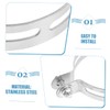 CHILDWEET Motorcycle Exhaust Bracket Clamp Stainless Steel Support for Secure