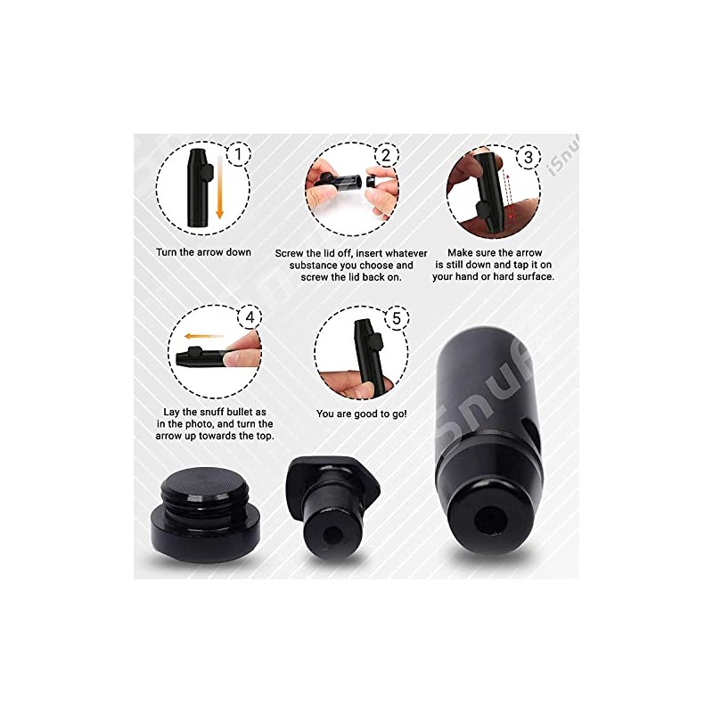 iSnuff Metal Bottle Spice Storage Dispenser