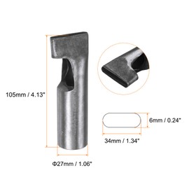 HARFINGTON Leather Oval Hole Punch 34x6mm Belt Hole Puncher Oblong Hollow Punching Cutting Tool for Leather Crafting, Watch Band, Strap, Cloth, Gaskets