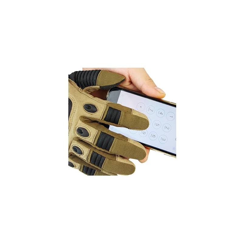 Full Finger Touch Screen Contact Gloves Hard Knuckle Cycling Biking