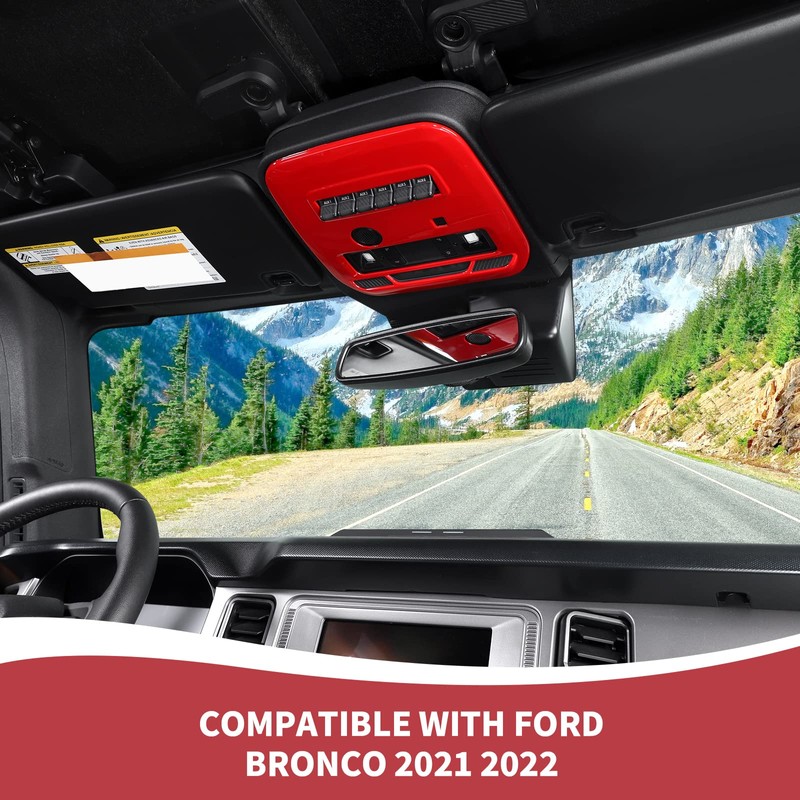 RAZPOY for Bronco Front Reading Light Panel Trim Cover Compatible