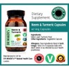 DR WAKDE'S Neem & Turmeric Capsules (60 Veg Caps, Deep
