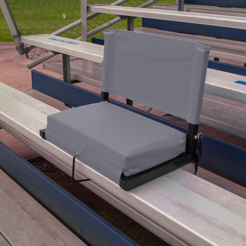 HomeStock Handcrafted Haven Products Stadium Chairs for Bleachers with Back
