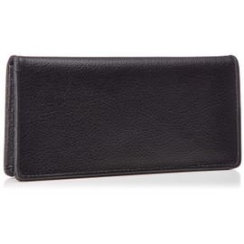 Luminio lufu-699 Saffiano Leather Long Wallet, Men's, Black, black black