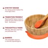 Vinsani Bamboo Bowl and Spoon Set for Baby/Toddler, Suction Plate,