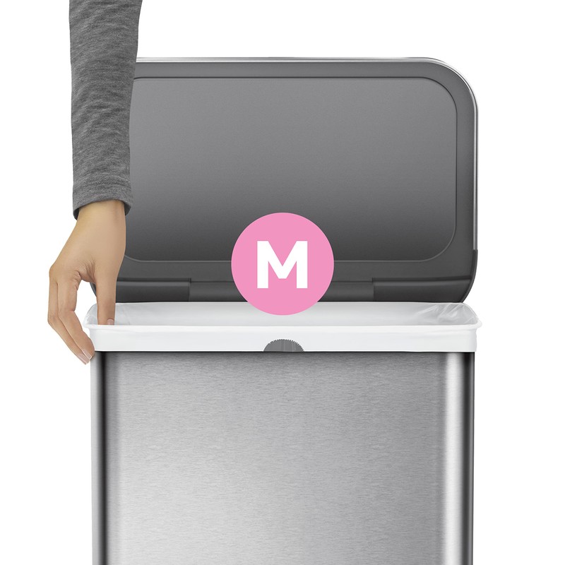 simplehuman Code M 100 Count, Dispenser Pack Custom Fit Liners,