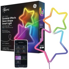 Cync GE Dynamic Effects Smart LED Strip Lights, Indoor Neon Rope Lights with Music Sync, Aesthetic Color Changing WiFi Light Strip for Room Décor, Works with Amazon Alexa and Google, 16 Ft