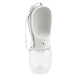 Luckious Portable Dog Water Bottle for Outdoor Adventures, Leak-Proof & Easy-to-Carry Pet Travel Water Dispenser for Dogs – Ideal for On-the-Go Hydration(350ML-White)