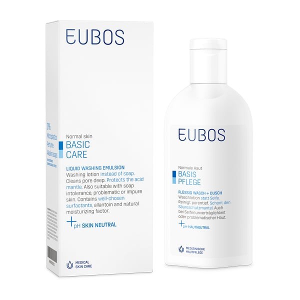Eubos Basic Blue Liquid Washing Emulsion 200ml