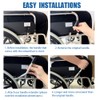 Wheelchair Brake Handle Extenders for 5/8" Tips - Upgrade Flat