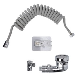 Sink Shower Sprayer Stretchy Hose Adjustable Mode Faucet Sprayer Attachment for Shampooing Pet Bathing