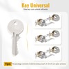 HOSOM 3 Pack Keyed Alike Front Door Lever Lockset with