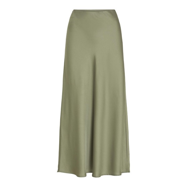 Vila Female Maxi Skirt High Waist, Oil Green