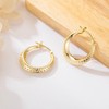 14K Gold Earrings for Women Chunky Hoop Earrings 14K Gold,