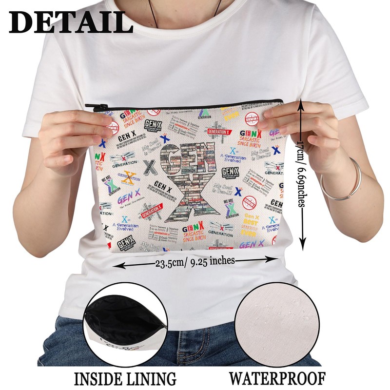 PYOUL Gen X Inspired Gift Gen X Cassettes Makeup Bag