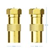deleyCON Set of 8 SAT Cable Adapters - F-Connector to