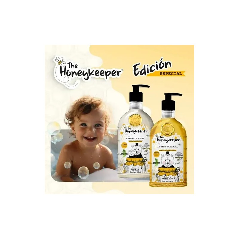 Kit The Honeykeeper Shampoo 3 En 1 Y Crema 700ml