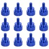 sourcing map 12pcs M4x8mm Knurled Thumb Screw Computer Case Threaded