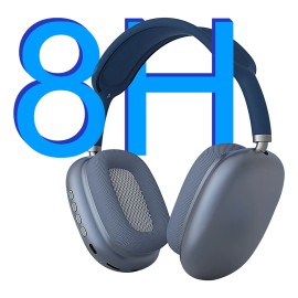 Audífonos Inalámbricos De Diadema Con Bluetooth P9 Pro Max Color Azul