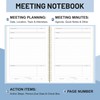 Yoment Meeting Notebook for Work with Action Items 8.5 x