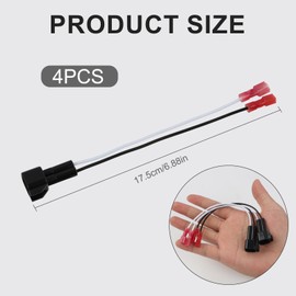 4 Pcs 72-5600 Speaker Harness, Car Front Rear Door Speakers Adapter Compatible with Ford Focus, Mercury, Mazda, Honda Accord, Plug and Play Audio Speaker Wire Connector