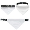 ZUYYON 6 Pcs Sublimation Blank Dog Bandana Collar Solid White