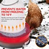Chicken Water Heater for Winter - 15.35" Poultry Waterer Heated