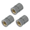 sourcing map 3 Pcs PVC Pipe Fittings, 25mm 1/2 PT