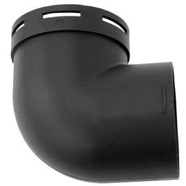 NIYATA Auxiliary Heater Air Outlet Connection, 60 mm Plastic Ducting Pipe Bend, Car Heater Vent Duct, Air Heater Diesel Auxiliary Heater Accessories