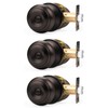 Probrico Oil Rubbed Bronze Door Knobs, Interior Door Knobs with