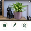 TULMERO Matte Flower Pot, Plastic Planter, Decorative Pot for Large