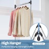APEXCHASER Clothes Drying Rack with High Hanger, Foldable 3-Level Drying