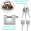 KAWAHA 71/60KD-5SK Stainless Steel D-Shaped Heavy Duty Padlock with Key