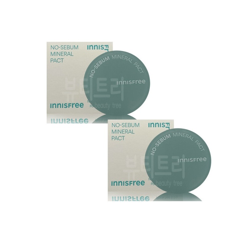 Innisfree No Sebum Mineral Pact 8.5g + 8.5g / 이니스프리