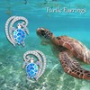 Turtle Stud Earrings 925 Sterling Silver Sea Turtle Earrings Ocean