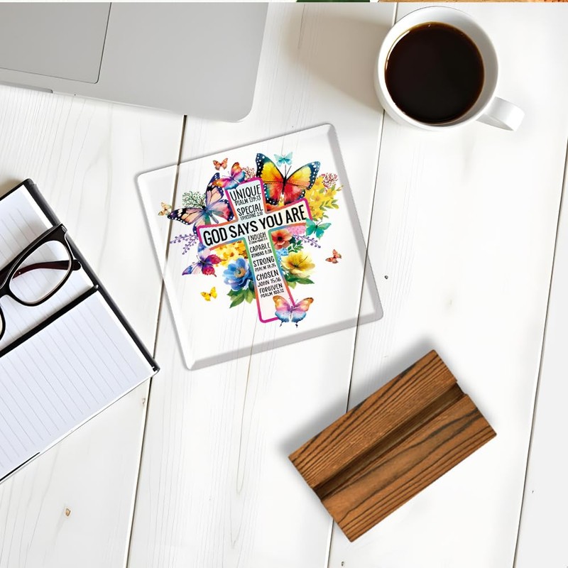 Pishovi God Says You Are Cross Butterfly Acrylic Sign With