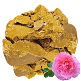 Rose Floral Wax (Bulgarian Damascus Rosa Damascena) - Pure Natural Organic Herbal Flower Plant Wax - for DIY Skin Cream, Scented Aromatherapy Melts, Candles, Solid Perfume - 8 oz (227 g)