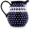 Bunzlauer Keramik 1.45 Litre Ceramic Jug Carafe - Bulbous Shape,