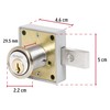 Hermex CM-26C, Cerradura para mueble con cilindro de 29mm, acción