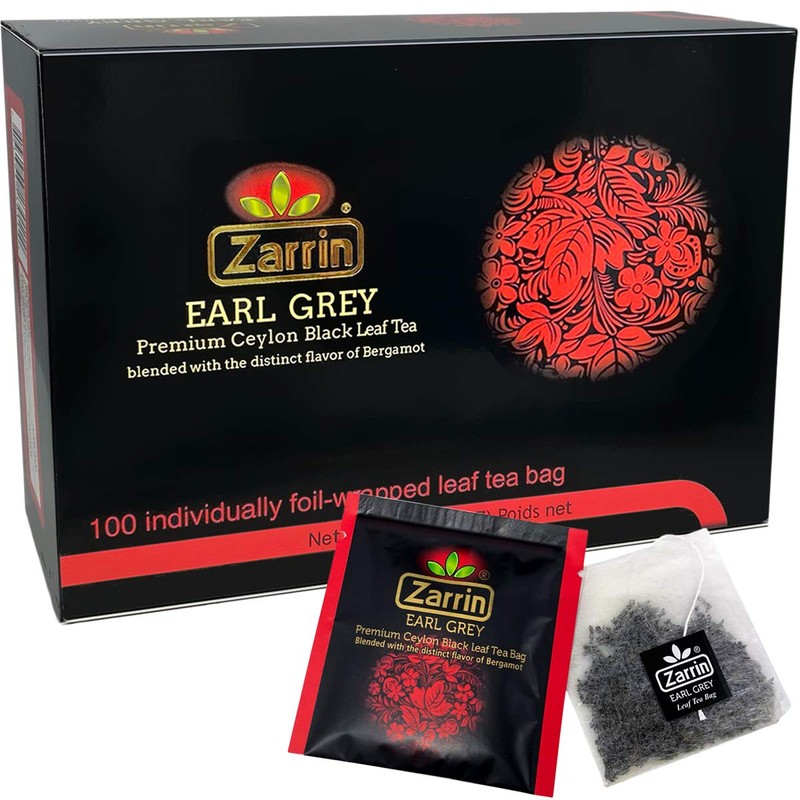 Zarrin - Premium Ceylon Earl Grey Black Leaf Tea, 100