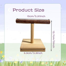 Bird Perch Stand Portable Training Parrot Playstand Parrot Cage Toy Gym Accessories for Cockatiels, Parakeet, Macaws, Finch, Small Medium Parrots