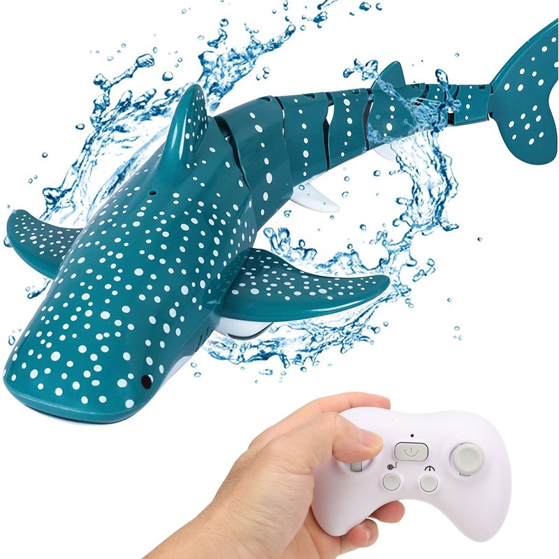 RC Shark Toy Pool Boat Toy High Simulation Light Effect