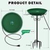 Lovppy Heated Bird Bath, 100W Thermostatically Controlled Heated Bird Baths